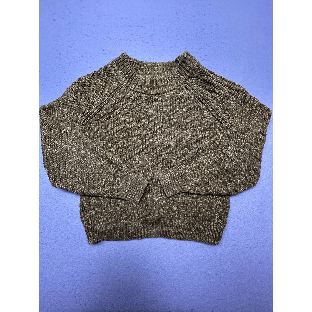 Universal Thread Sweater Cotton Acrylic Olive Green Marl Small Womens